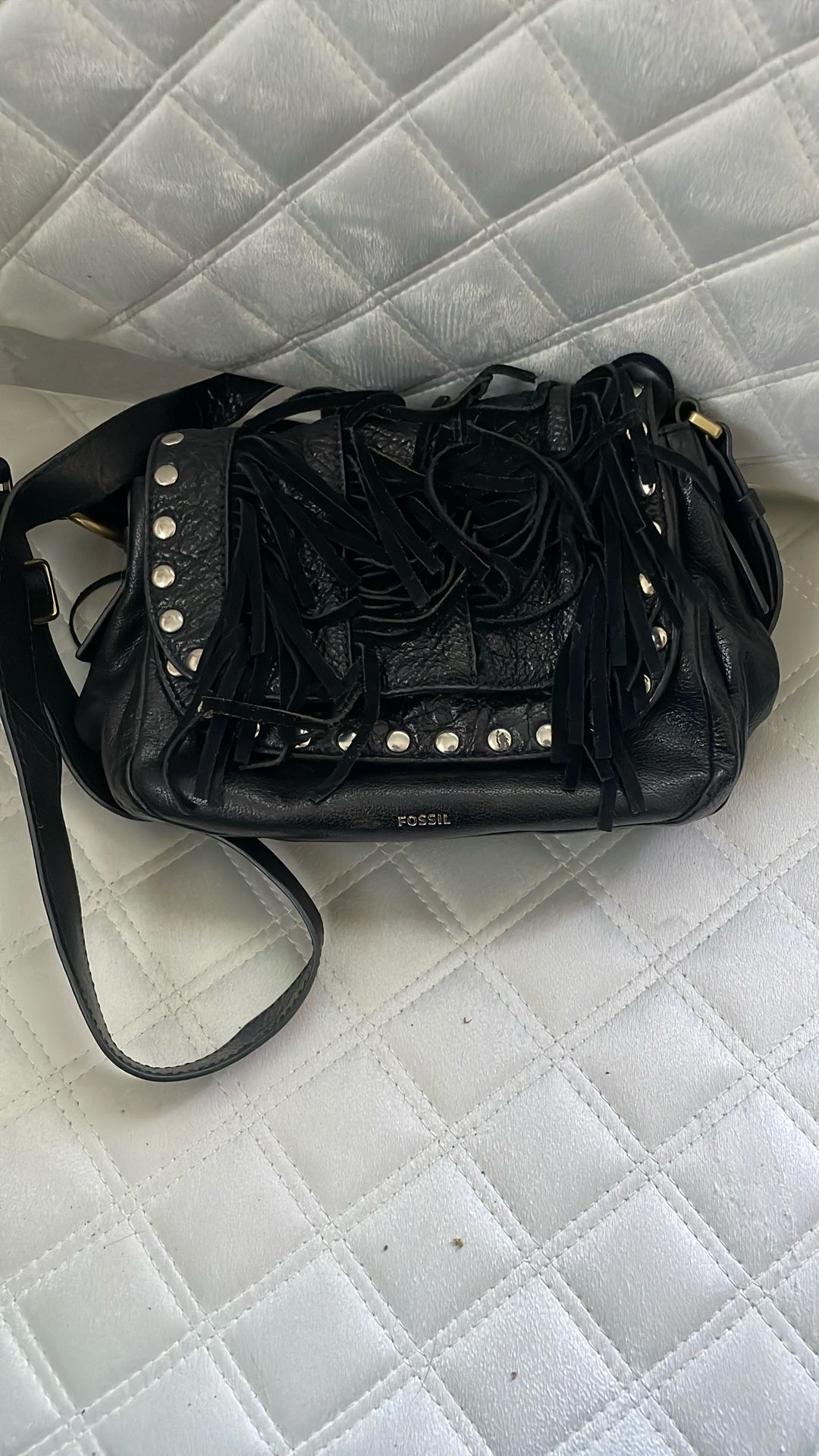 Fossil Black Crossbody Purse