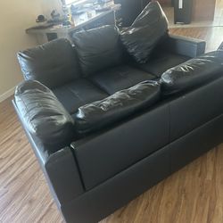 Black two piece Couch 