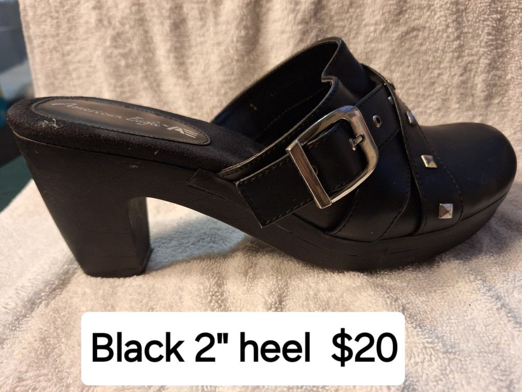 Black 2" Heel