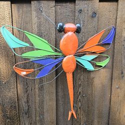 Metal Dragonfly Wall Yard Art Decoration. $35 each. Planters, Plants, Pottery, Talavera, Clay Pots.