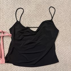 Black Satin H and M wear