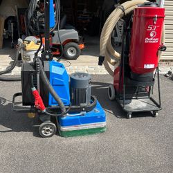 Phantom BP 410 Cement Grinder And Pullman Ermator Vacuuming Equipment 