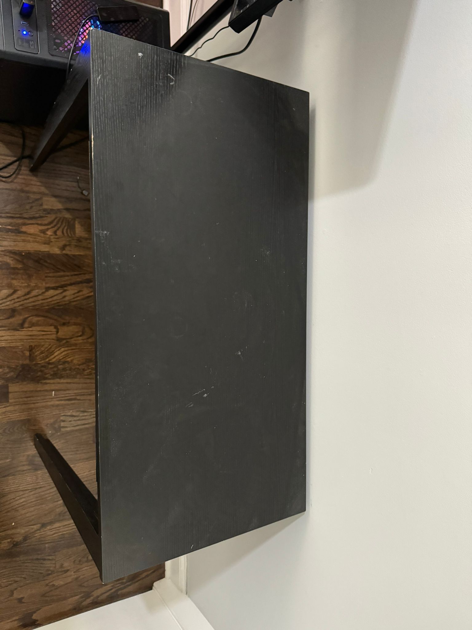 Black small desk/ tv stand