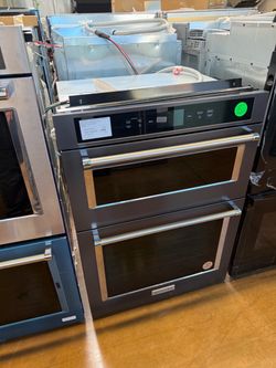 KitchenAid 30” microwave wall oven dark stainless steel