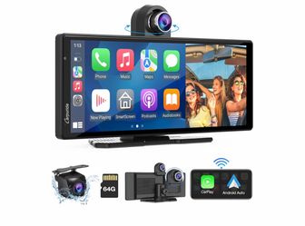 Portable Carplay & Android Auto with Dash Cam