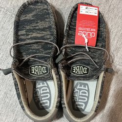 Hey Dude Wally Linen Iron Grey Gray Men's Casual Shoes Size 9 