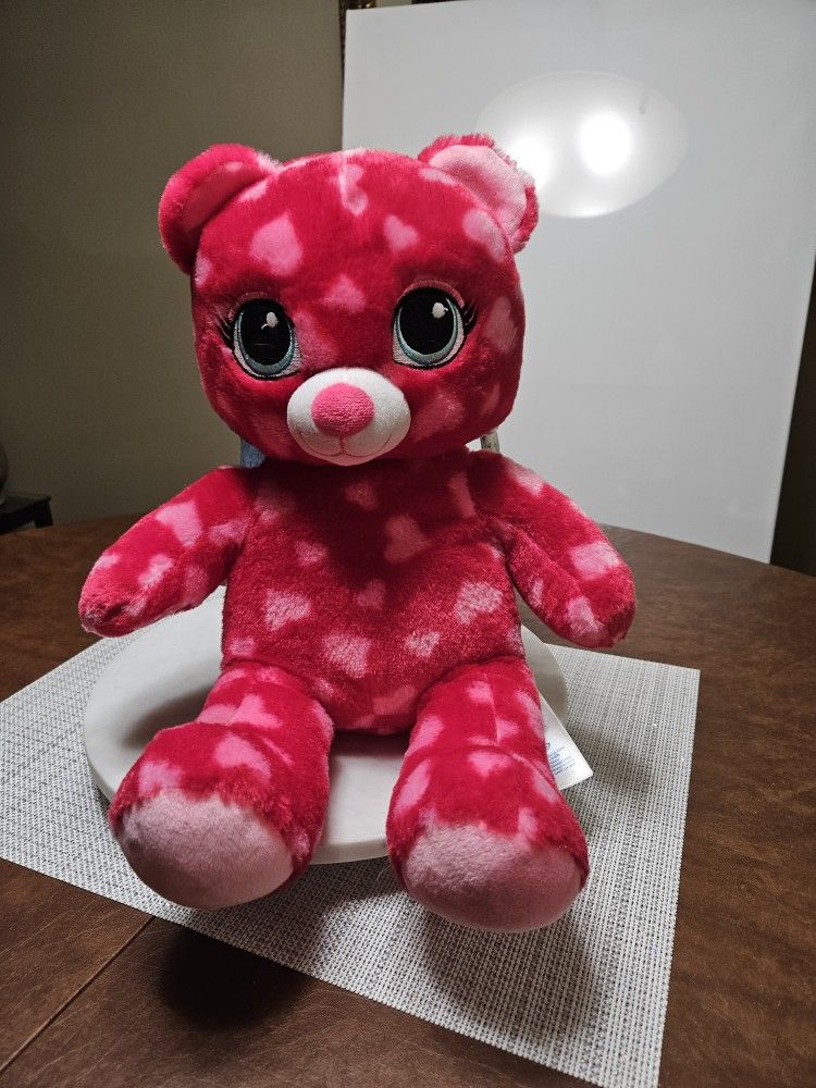 Build A Bear Workshop.  Hot Pink Teddy Bear. 