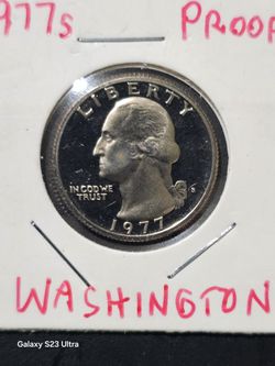 1977 Proof Washington S. Deep Cameo QUATER 