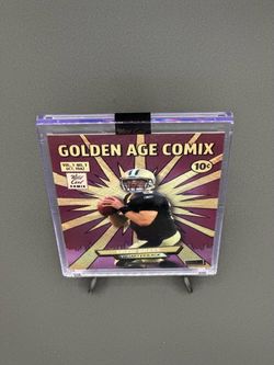 1/1 Drew Brees Wild Card Golden Age Comix Football Card