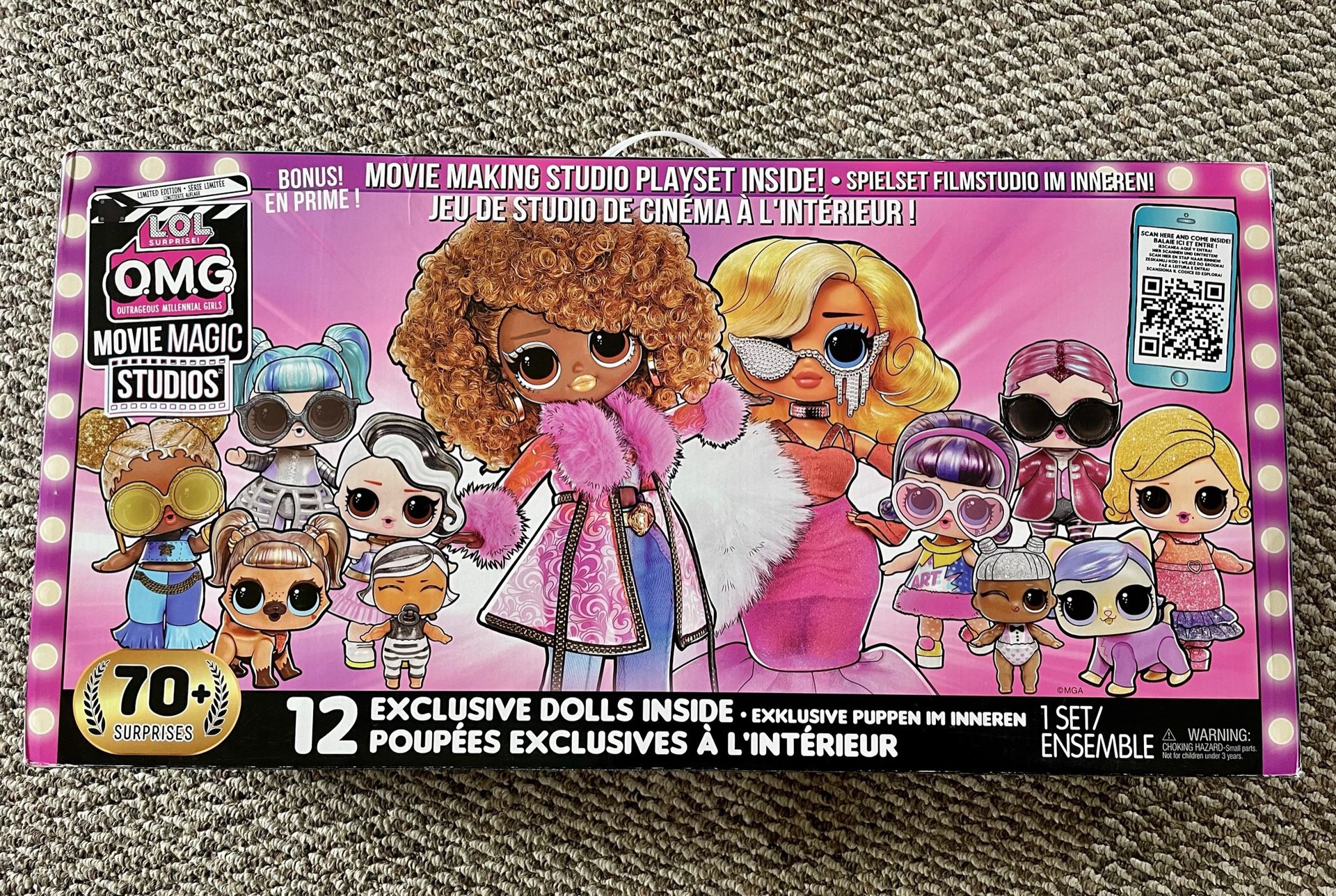 LOL Surprise OMG Movie Magic Studios Brand New With 12 Dolls