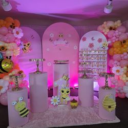 Backdrop decoration Abejita