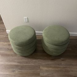 Olive Green Ottoman 