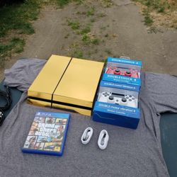 2 Brand New Controllers, 1 GTA5 Game With all Cables Brand New In Plastic sealed with Playstation 4 PS4 PS 4 500GB $200! OR 1,000GB $240 OR 2,000GB $3
