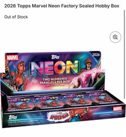 2026 Topps Marvel Neon Hobby Box Factory Sealed