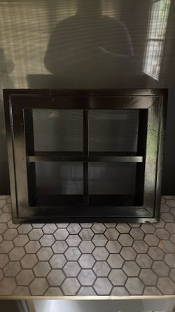 Black shadow box frame