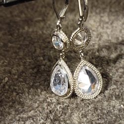 Crystal Drp Earrings Leverback 