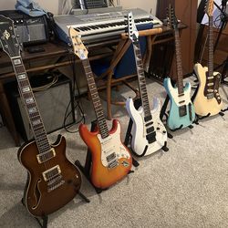 Vintage and unique electric guitars