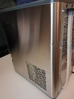 GE PROFILE PERFECT CRUNCHY ICE MAKER Stainless Has Some Dents NO