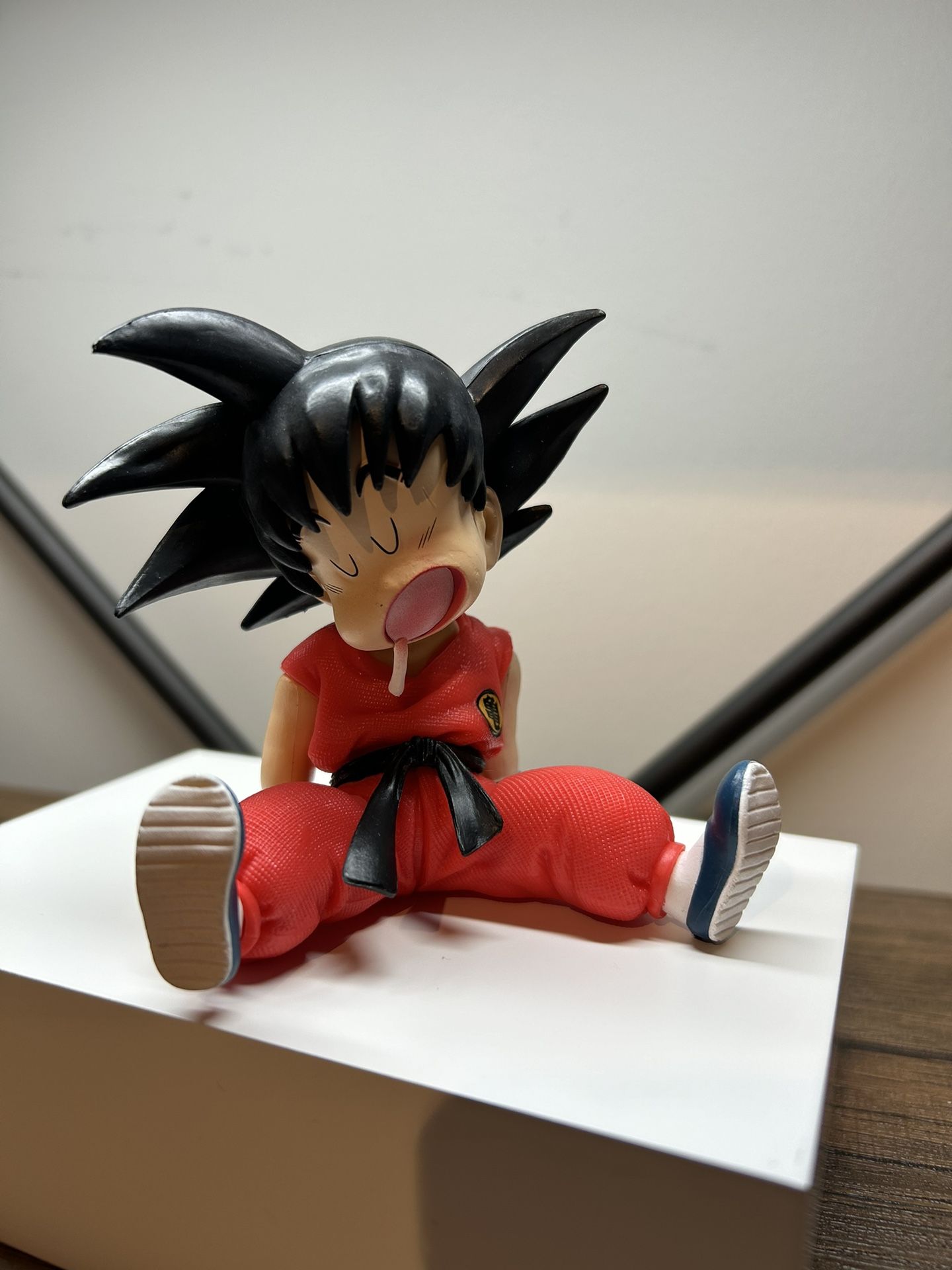 Sleeping Goku Figure - Dragon Ball, DBZ, Cute, Figurine, Drool, 4in