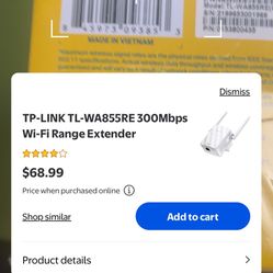 Tp-link Wifi Range Extender 300mbs