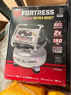 Fortress 6 Gallon Ultra Quiet Air Compressor