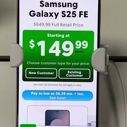 S25 Fe For $6.25 A Month 