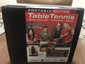 Portable table tennis set