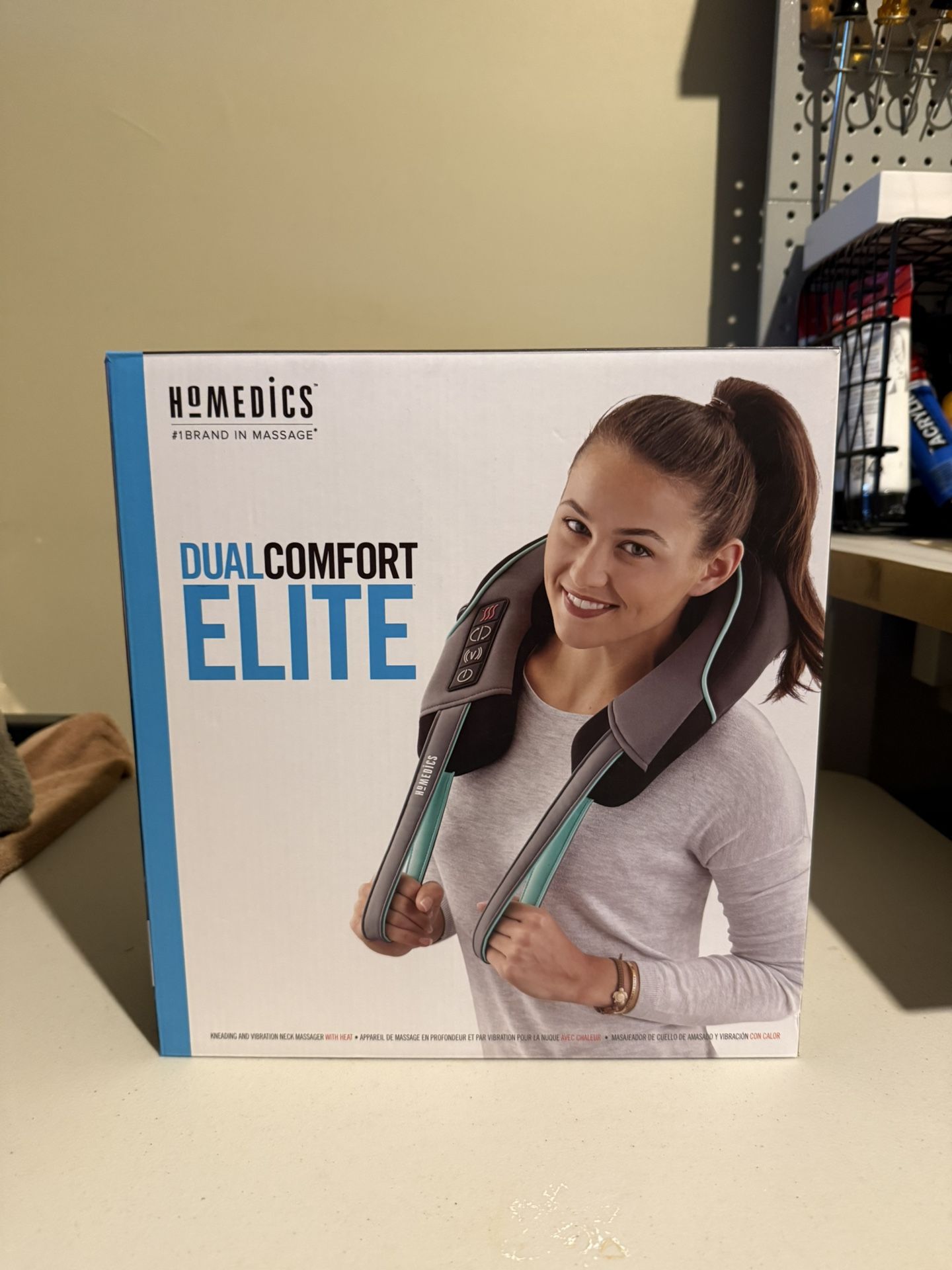 Dual Comfort Elite Neck Massager with Heat Homedics 