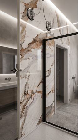 PVC WALL PANEL MARBLE — shower wall panels — More Colors available!