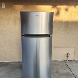 28X29X67 WHIRLPOOL FRIDGE 18CUFT SILVER 3MONTHS WARRANTY 