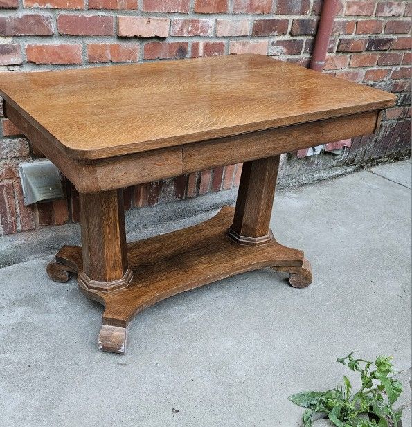 Tiger Oak Library Table