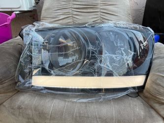 06-08 Dodge Ram Smoke Clear LED Strip Headlights