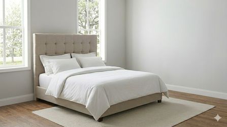 Dolante King Upholstered Bed with Square Button Tufting Item: