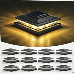 24 Pack Solar Post Cap Lights