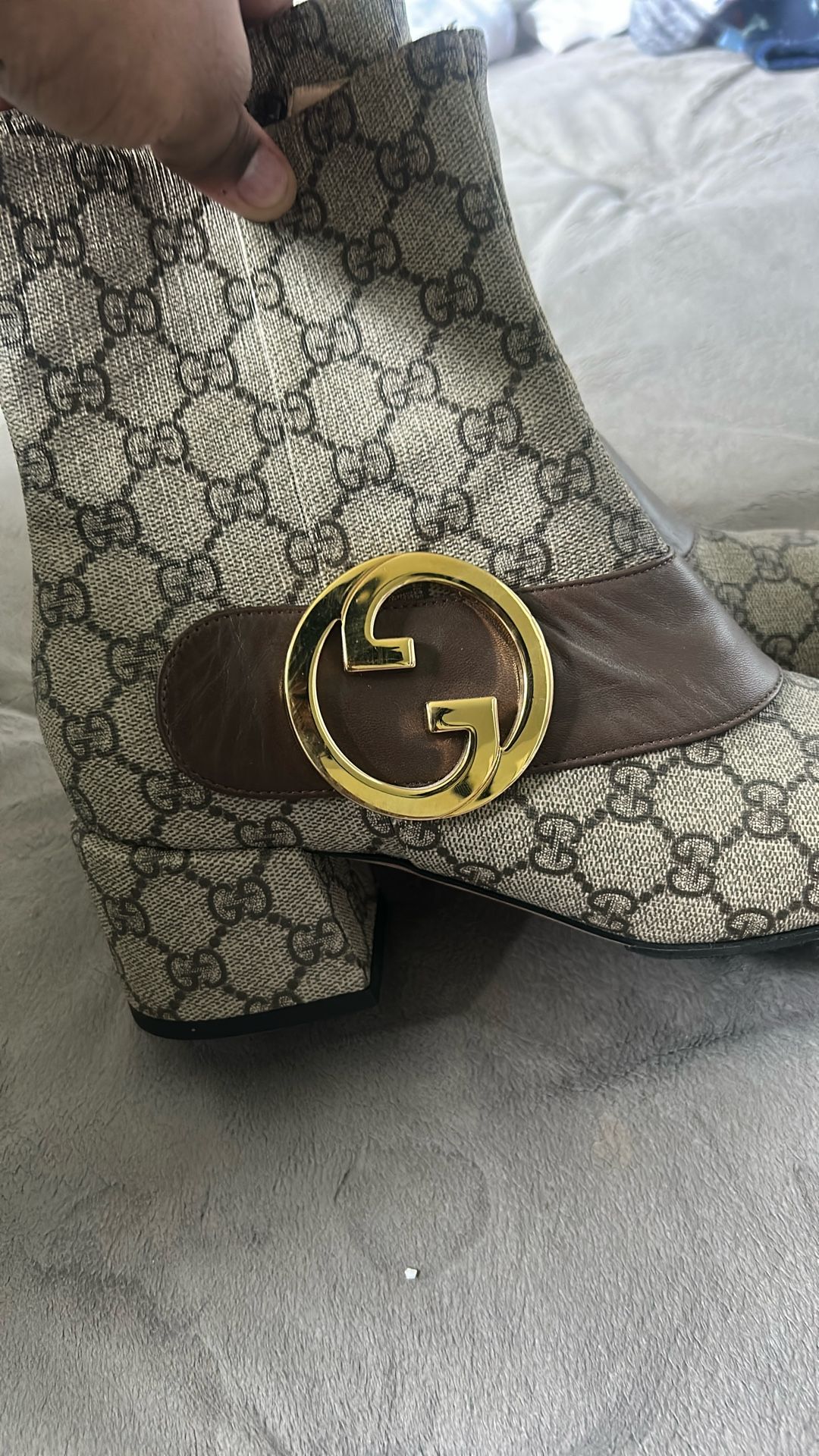 Guccie Blondie Ankle Boots.