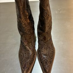 Women’s NEW Corral Chocolate Vintage Lizard Inlay
