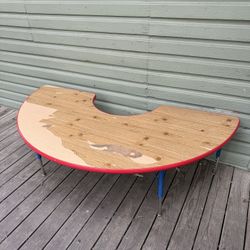 Kids Wooden Table With Adjustable Legs 