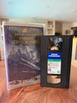 Edward Scissorhands (VHS, 1991) ClamShell Johnny Depp