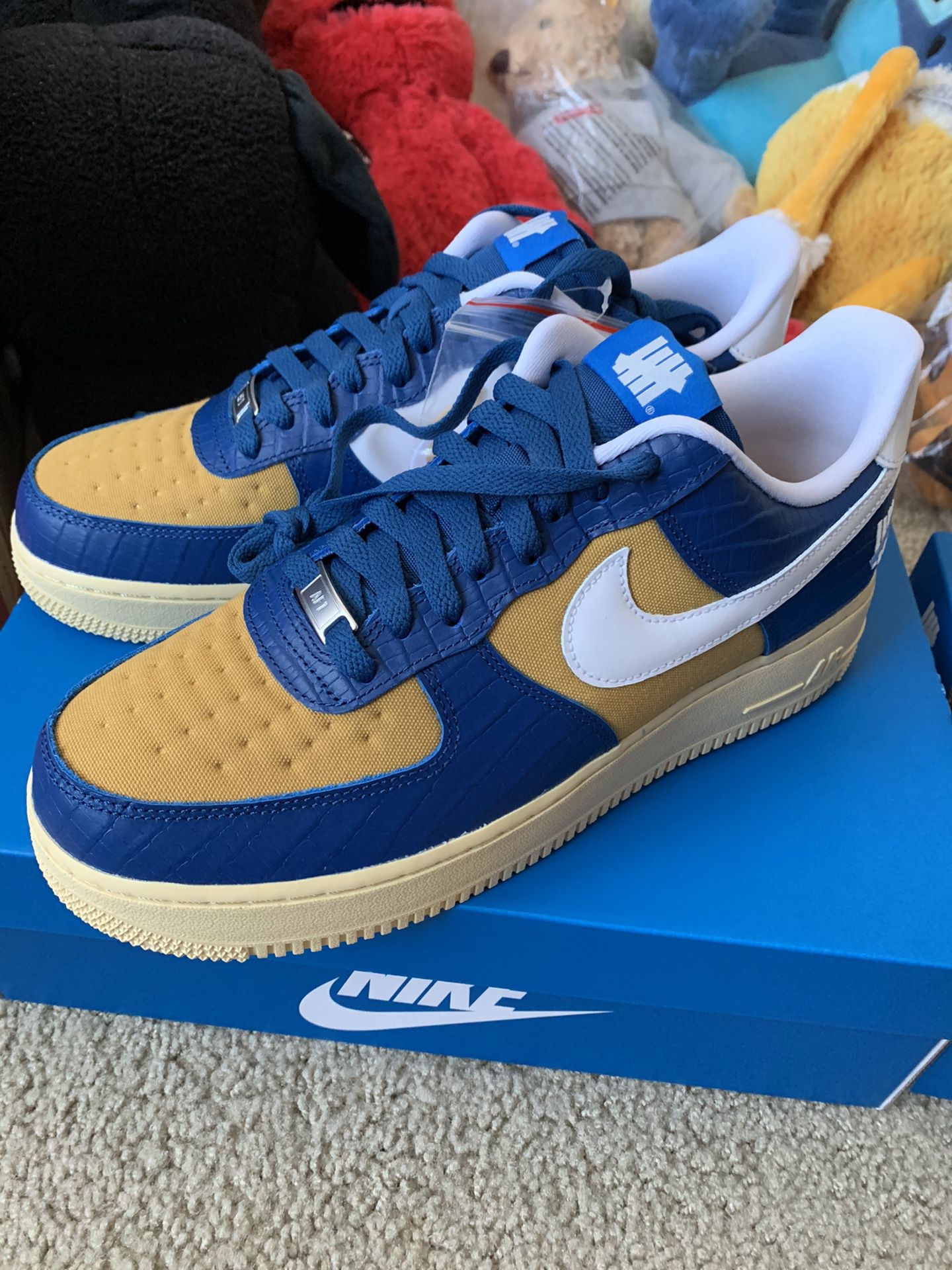 Undefeated AF1 5 on it blue Size 9