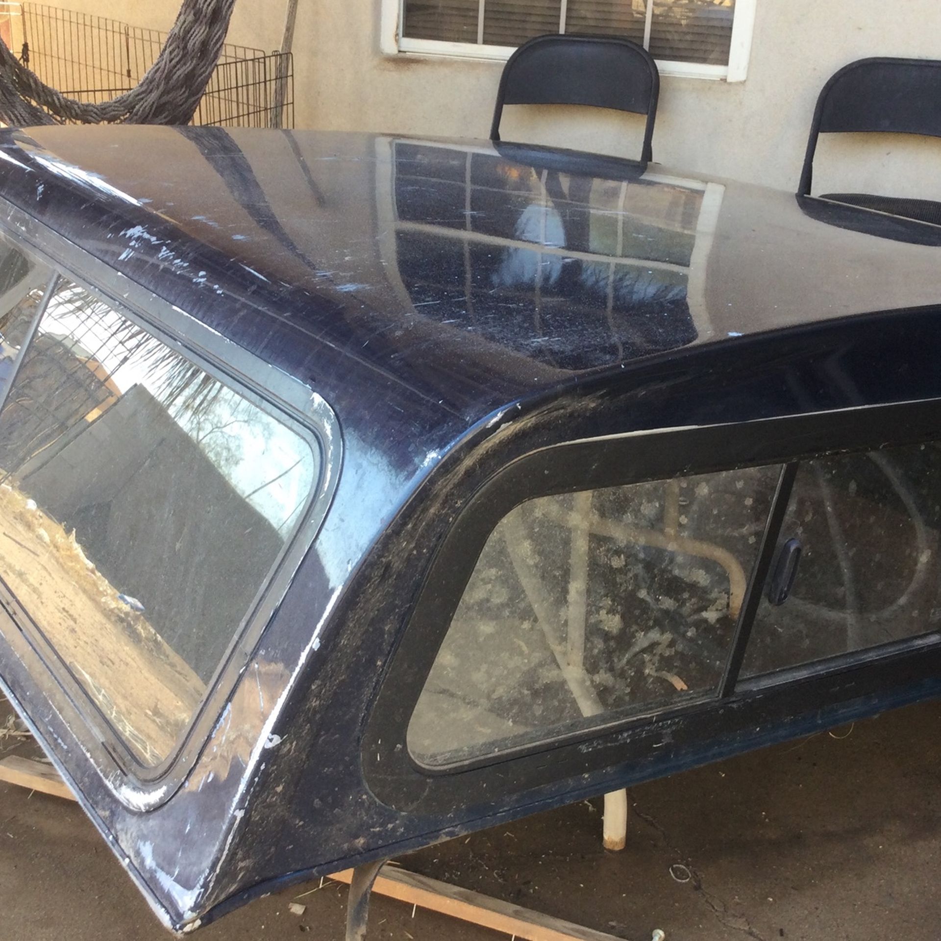 Blue Truck Camper/ Shell/ Top. Was On A Toyota Tacoma