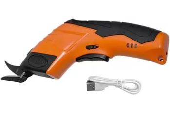 Electric Scissors for Cardboard Cutting, 2000mAh cell 12000RPM High-Power Box Cutter with Dual Blades & Safety Lock Suitable for fabrics, cardboard, p