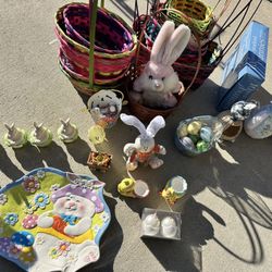 Easter Decorations Kitchen items - 2 Tubs