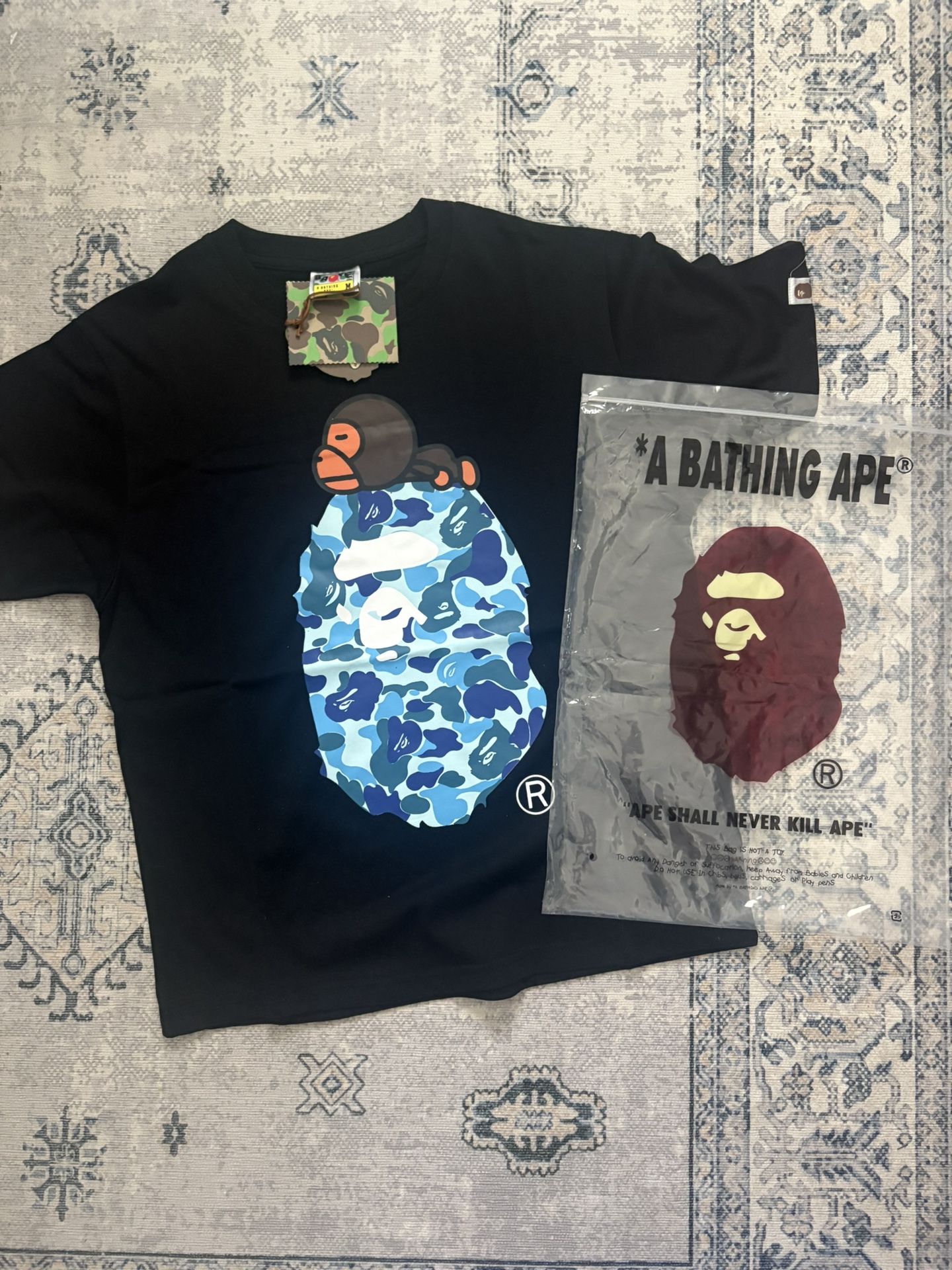 Black Bape Tshirt, Mens Medium