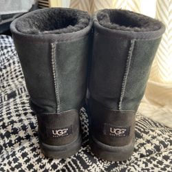 UGG Australia Classic Black Suede Boots
