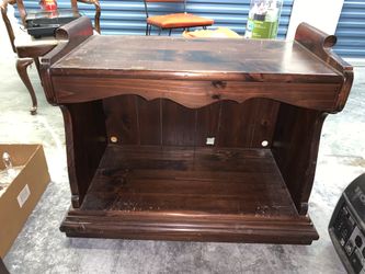 Wood TV stand