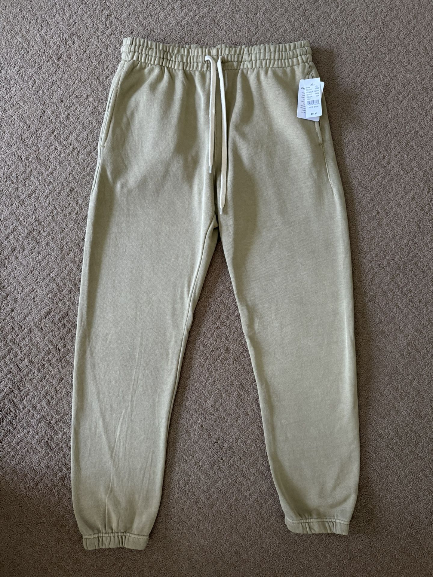 NEW PacSun Men’s Relaxed Fit Joggers Tan size Medium Comfort Activewear