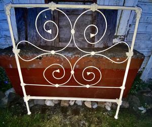 1920’s Wrought iron headboard and footboard