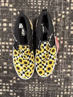 VANS Asher Sunflower Checkerboard Women’s Size 6 NEW- No Box