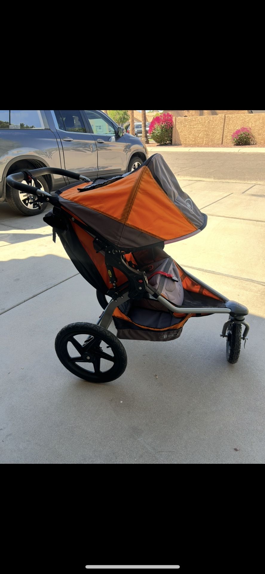 Bob Jogging Running Stroller - Single Kid - Orange - 50 Bucks -