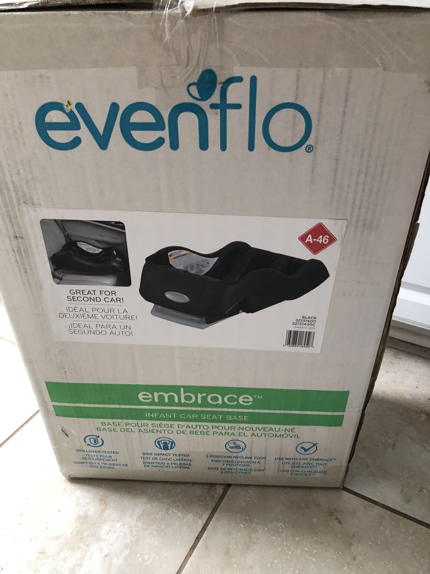 Evenflo Embrace car seat base NEW